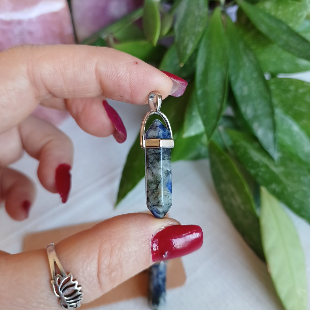 Sodalite double-ended pendant