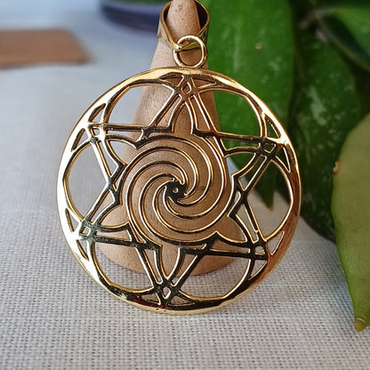Medalha em Bronze Mandala Espiral
