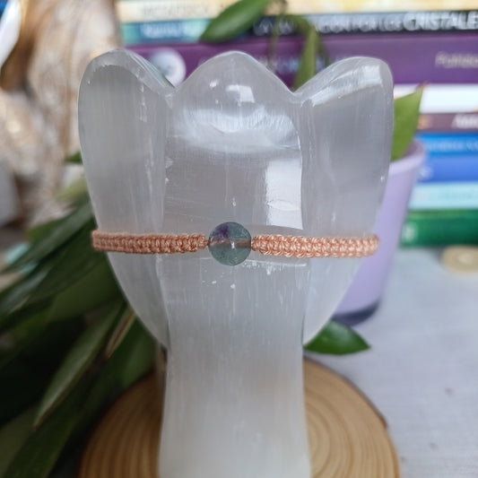 Pulseira de Criança em Macramé com Fluorite