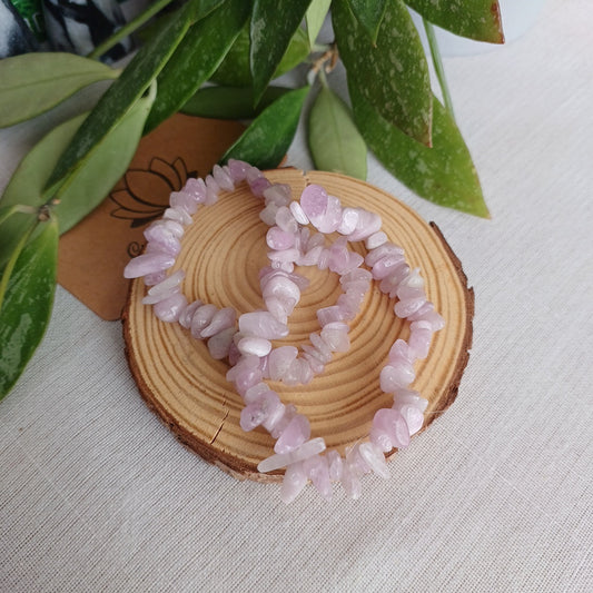 Pulseira Chip de Kunzite