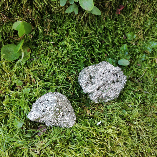 Set of 2 Raw Pyrites