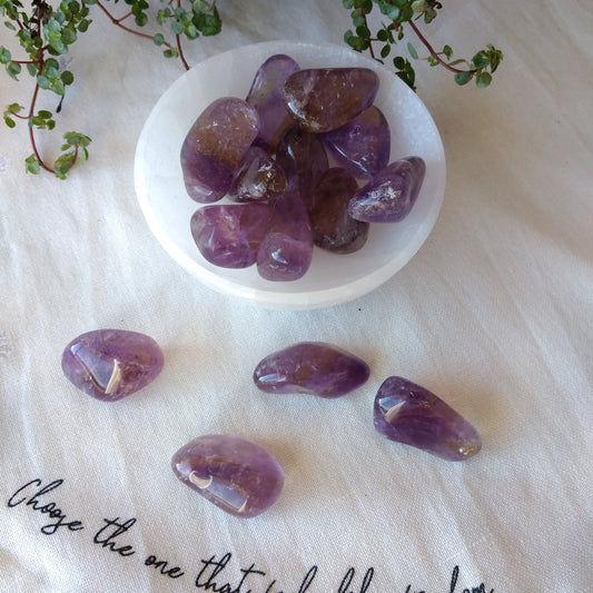 tumbled ametrine